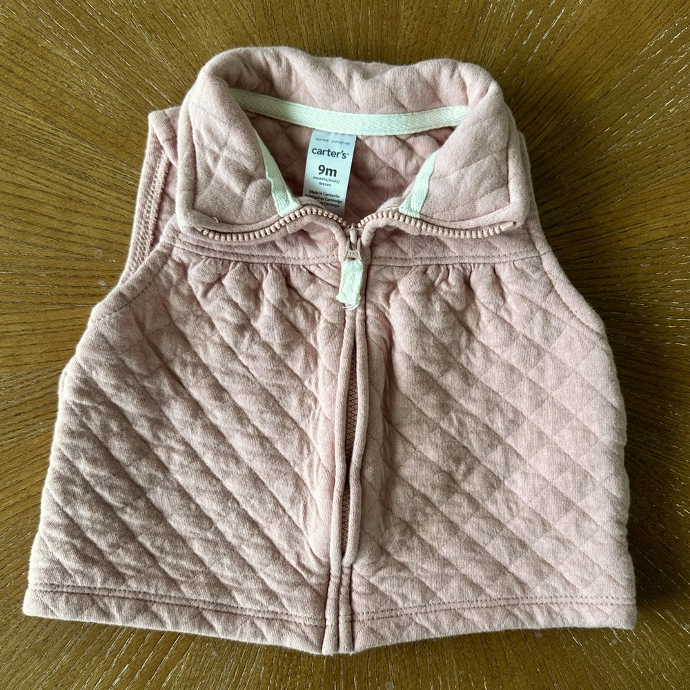 Carter's Pink Quilted Vest for Kids